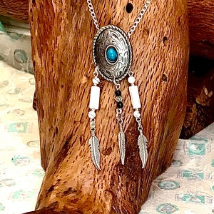 Turquoise Posts, Oval Conchos, Spindly Fringe Earrings