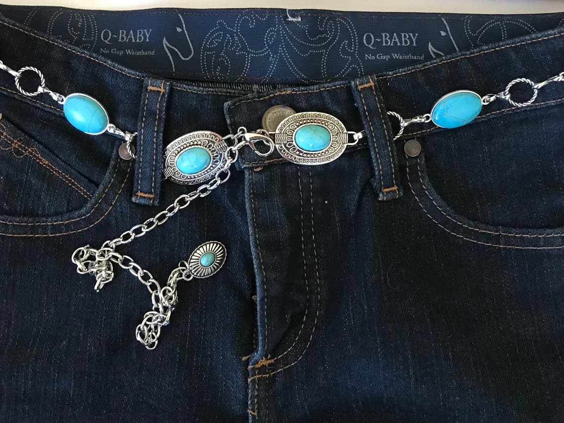 Rustic Couture - Womens Western Medallion Concho Link Chain Belt main image 0