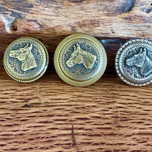 Horse Head Concho slide | Gold Bandana Ring | Wild rag slide