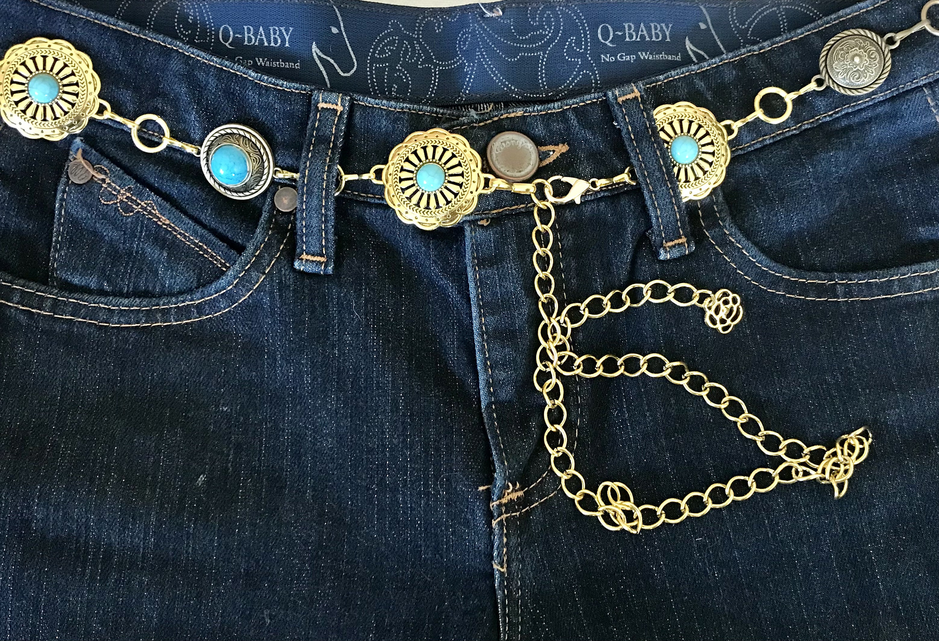 Cintura Western RechicGu Con Conchiglie Metalliche Ovali - Stile Cowgirl Per Concerti Country E Festival
