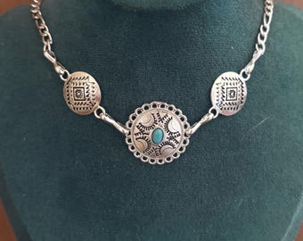 Western Concho choker  necklace | jewelry rodeo |  | Cowgirl punchy | Southwestern style