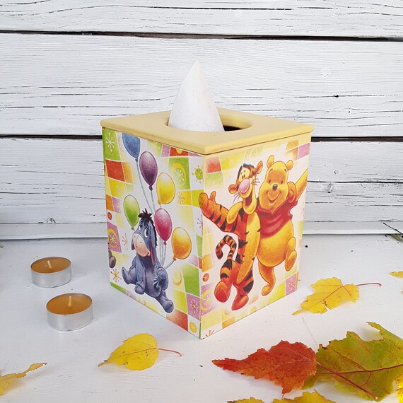 Collectibles Disney Winnie the Pooh Tissue Box Cover Handmade Disneyana