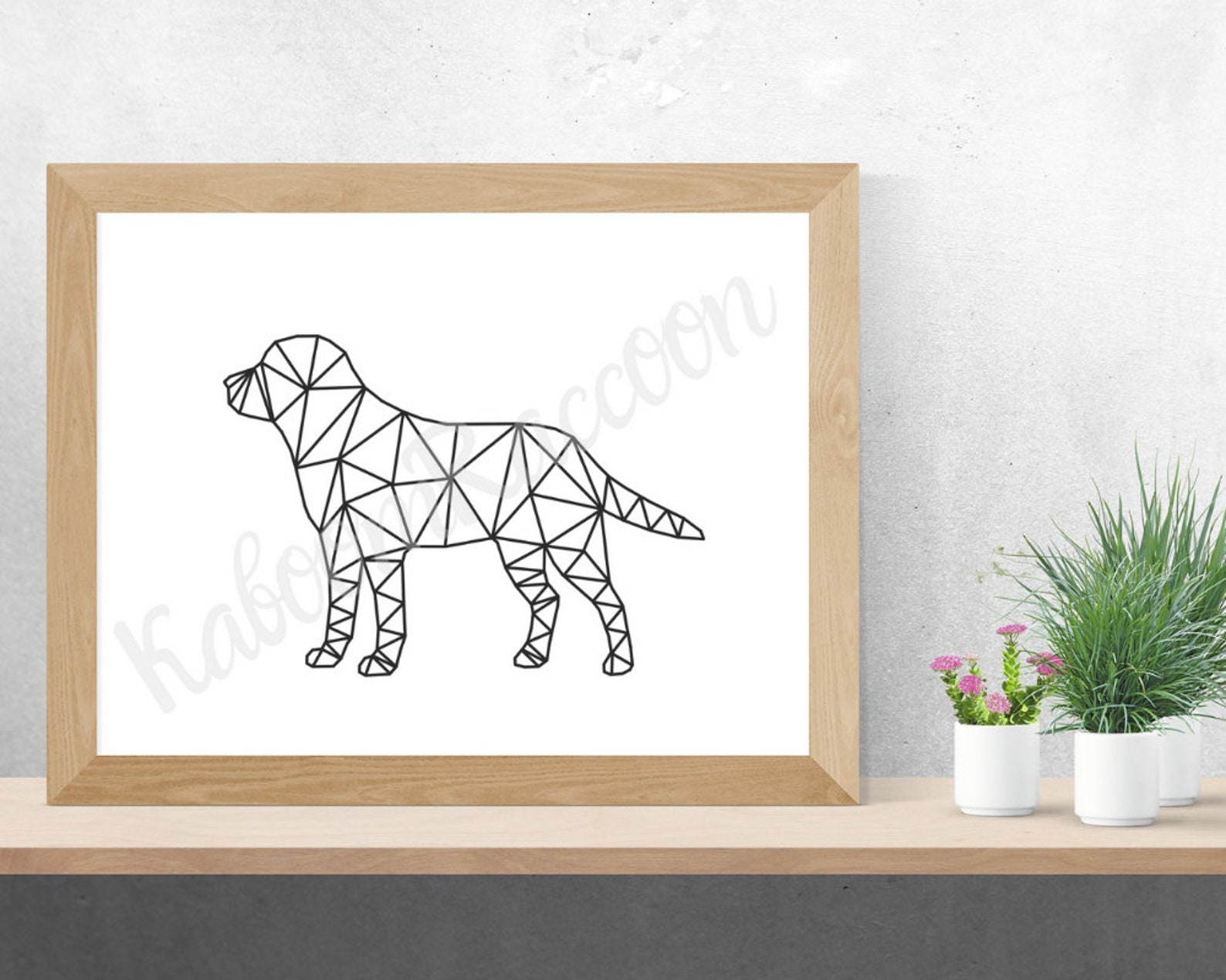 Dog Geometric Wall Art Printable wall art Geometry Etsy