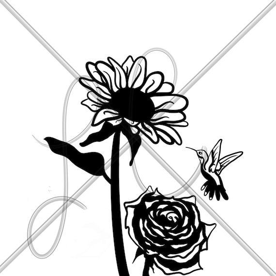 Free Free 347 Sunflower And Hummingbird Svg SVG PNG EPS DXF File