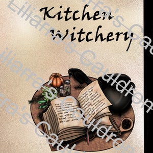 Printable DIY Kitchen Witchery Journal Cover