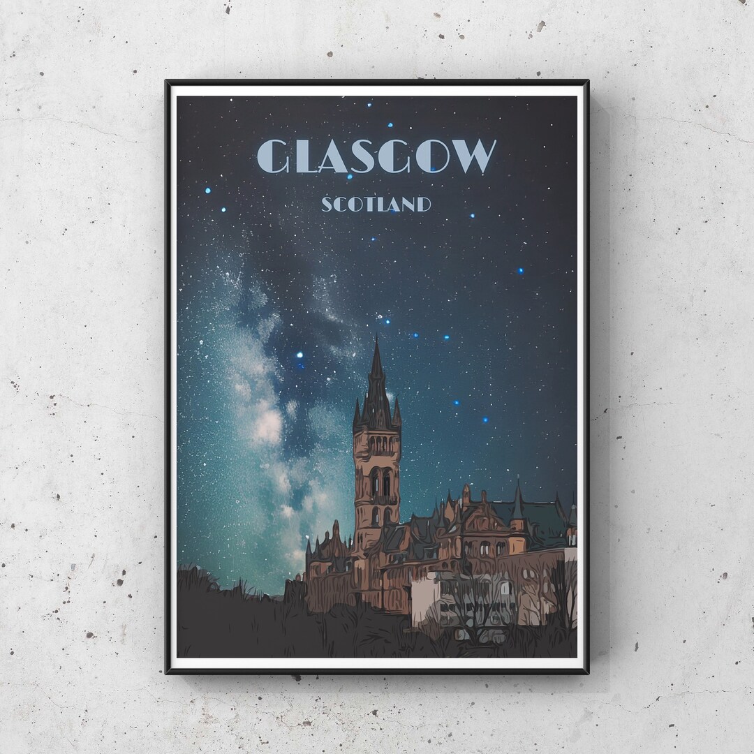 Glasgow Poster, Glasgow Print, Glasgow Art, Glasgow Gifts, Glasgow
