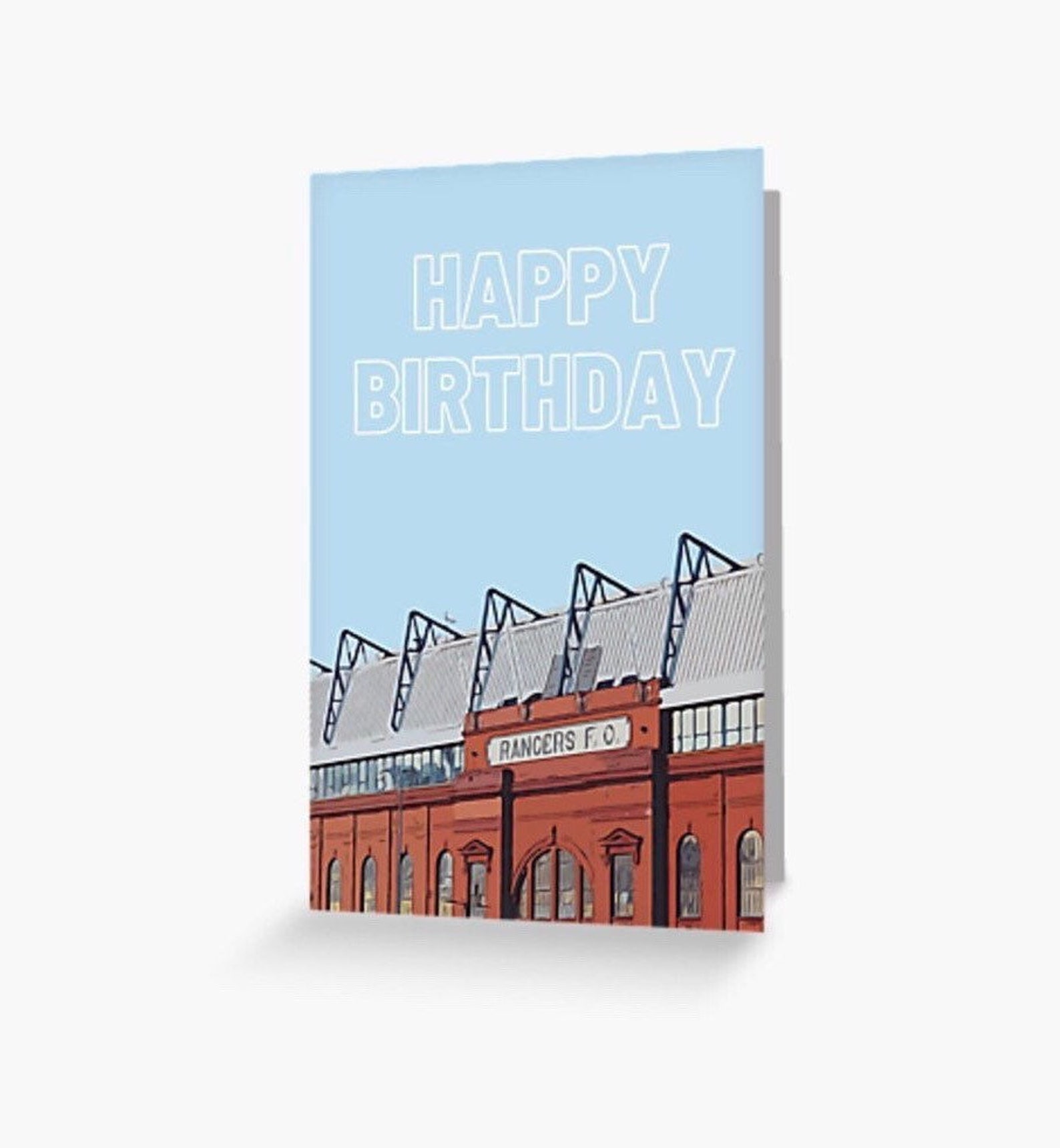 Glasgow Rangers card Glasgow Rangers Happy Birthday card Etsy