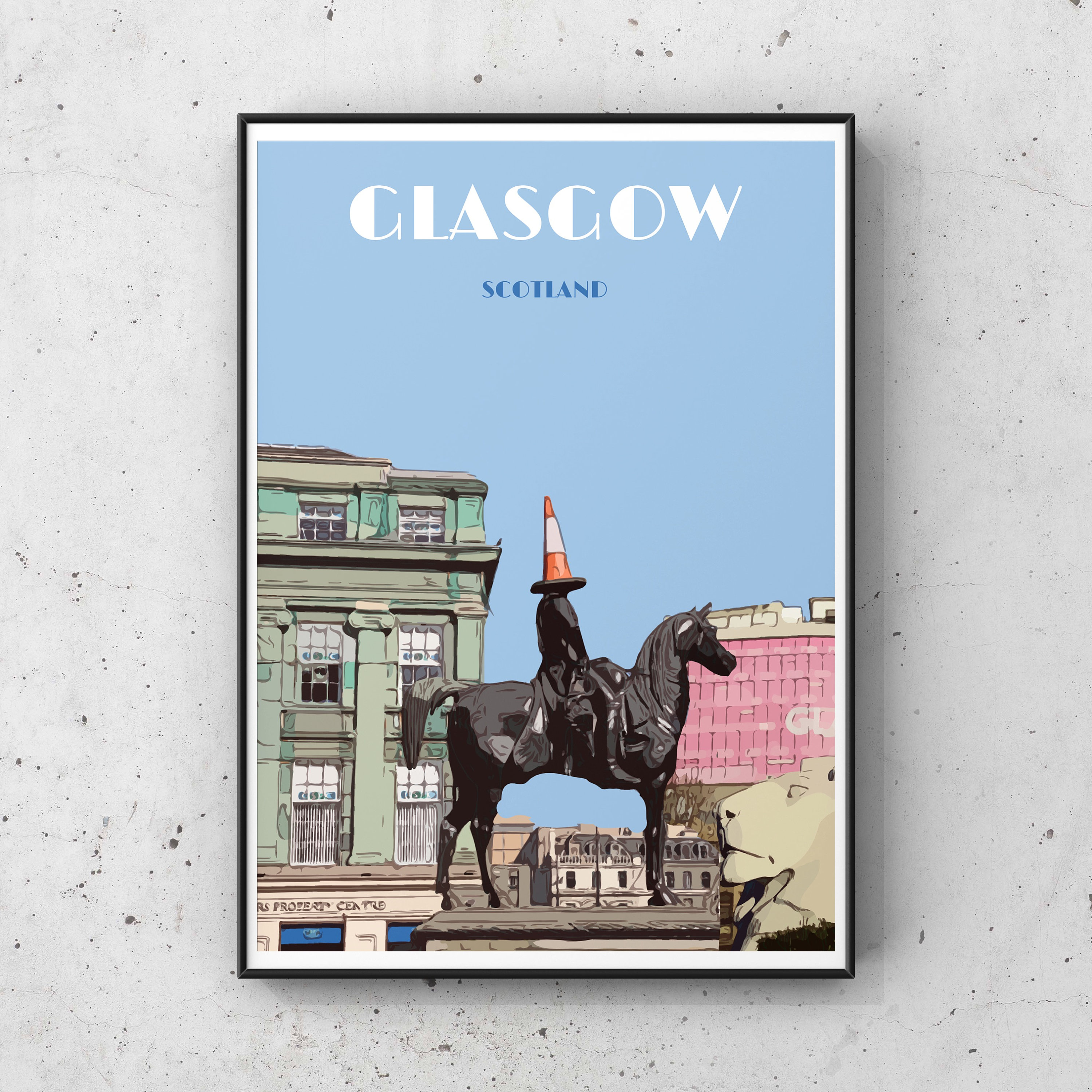 Glasgow Poster Glasgow Print Glasgow Art Glasgow Gifts Etsy UK