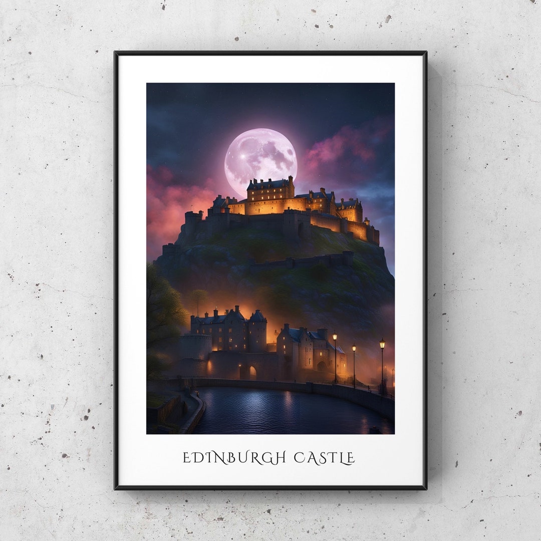 Edinburgh Castle Print, Edinburgh Castle Poster, Edinburgh Art Print