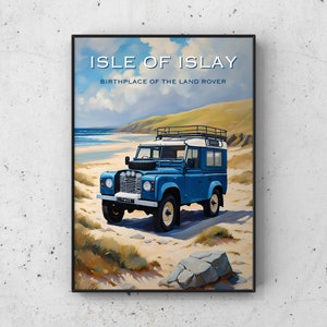 Land Rover, Land Rover Defender, Land Rover Defender poster, Land Rover gifts for him, Land Rover wall art, Birthplace of the Land Rover