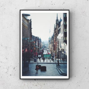 Glasgow print, Glasgow poster, Glasgow gift, Glasgow photography, Glasgow wall art, Glasgow vintage, Glasgow travel, Buchanan Street print