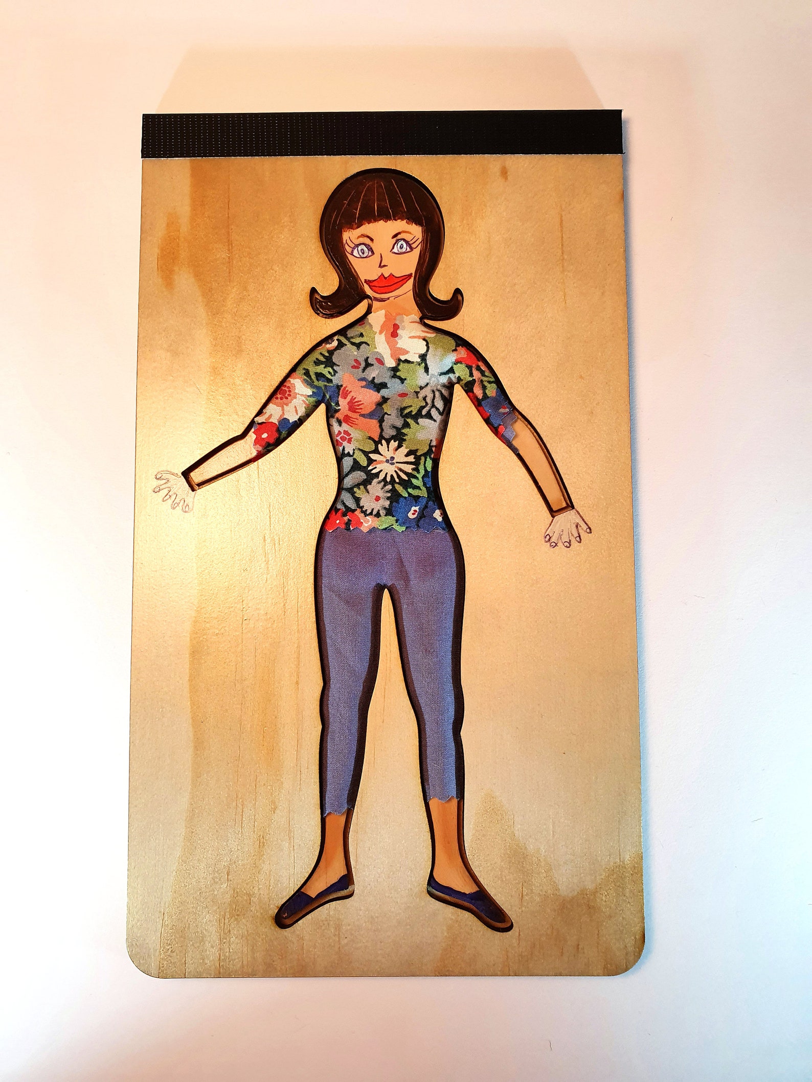 Wooden Dress up Doll Toy Girl Etsy