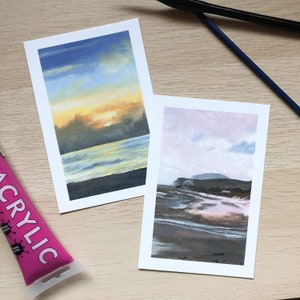 Météo plage - 2 pack postcards prints
