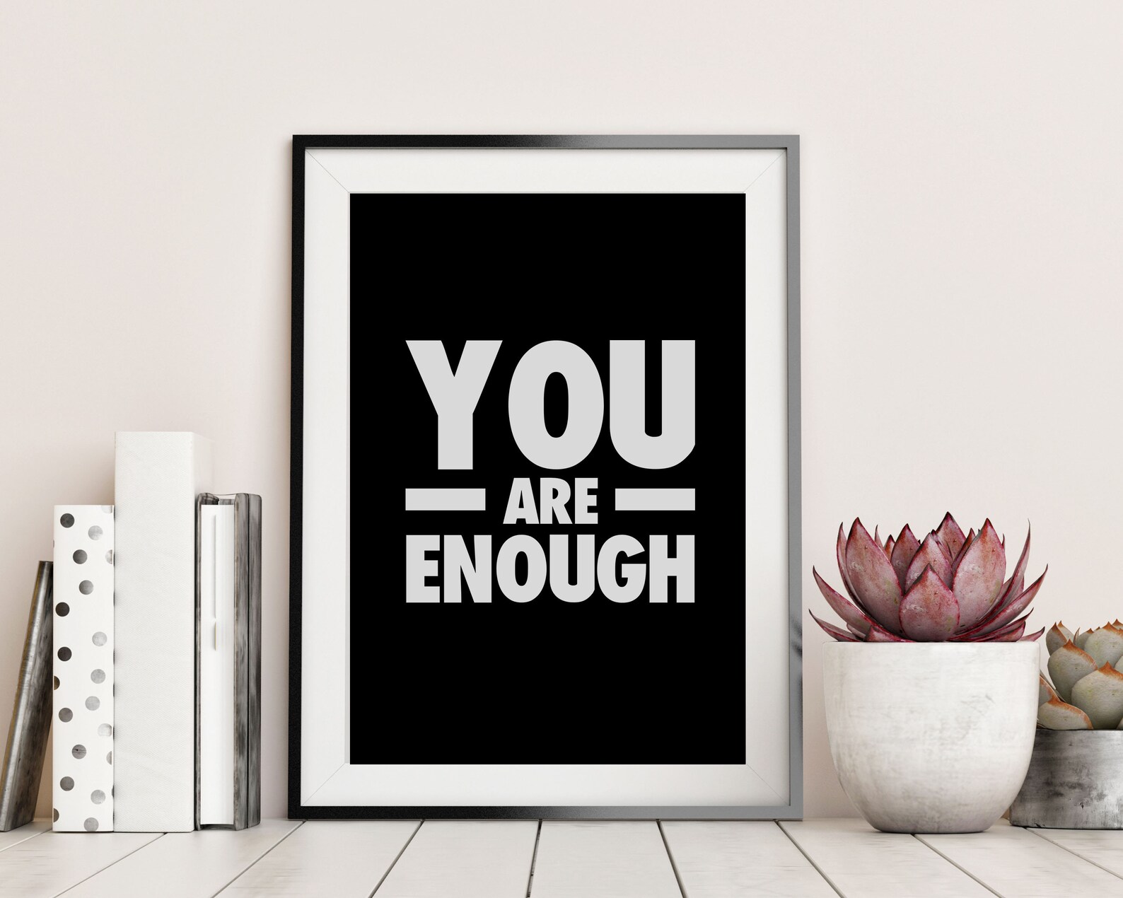 You Are Enough Printable Wall Art Home Decor Wall Art for | Etsy