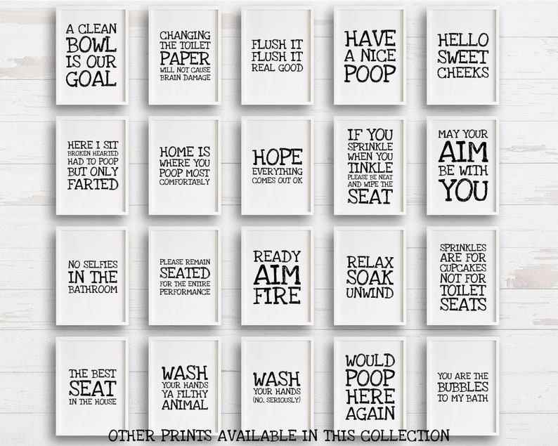 Printable Art Here I Sit Broken Hearted Bathroom Quote - Etsy