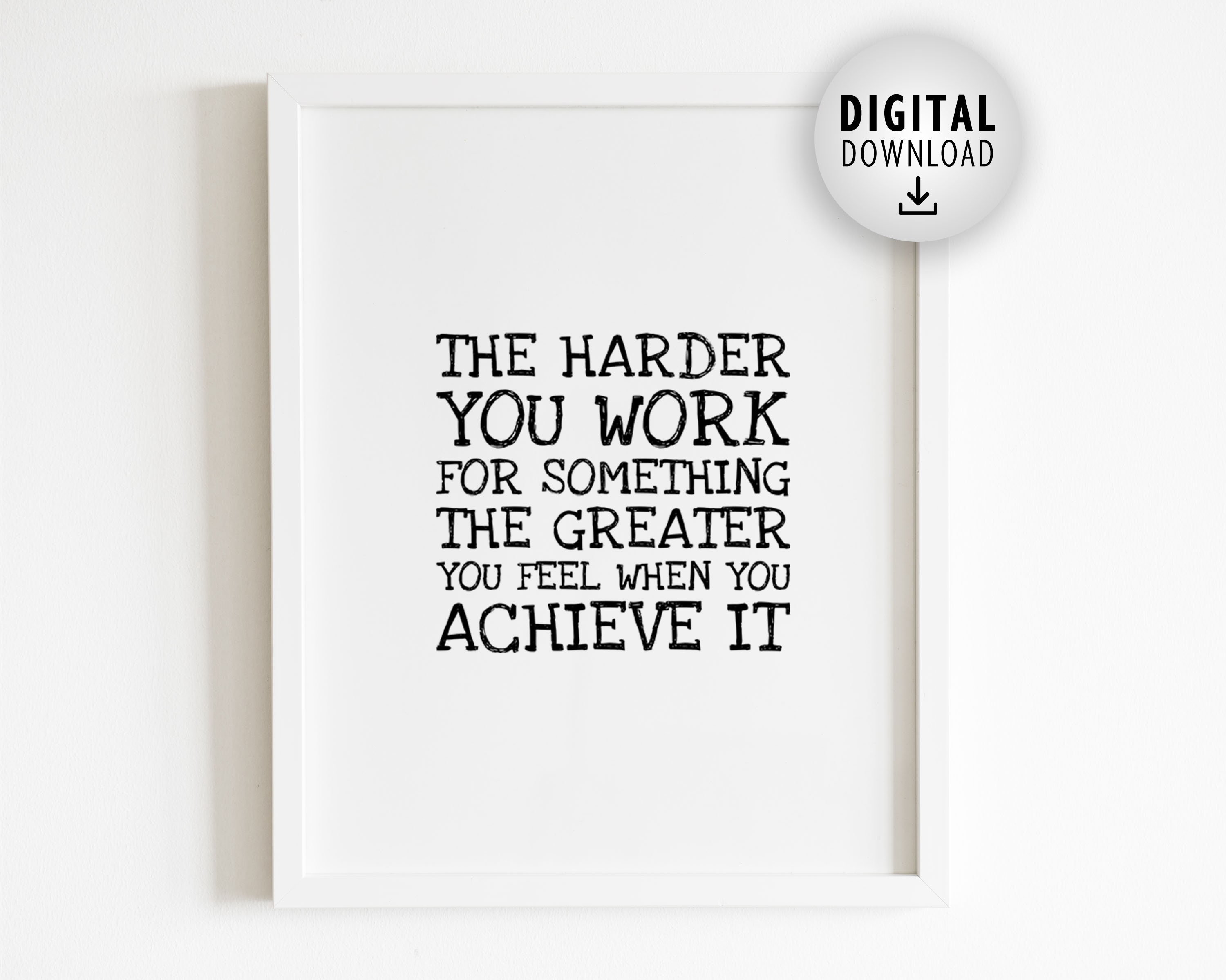 motivational printable set of 4 quotes digital prints etsy