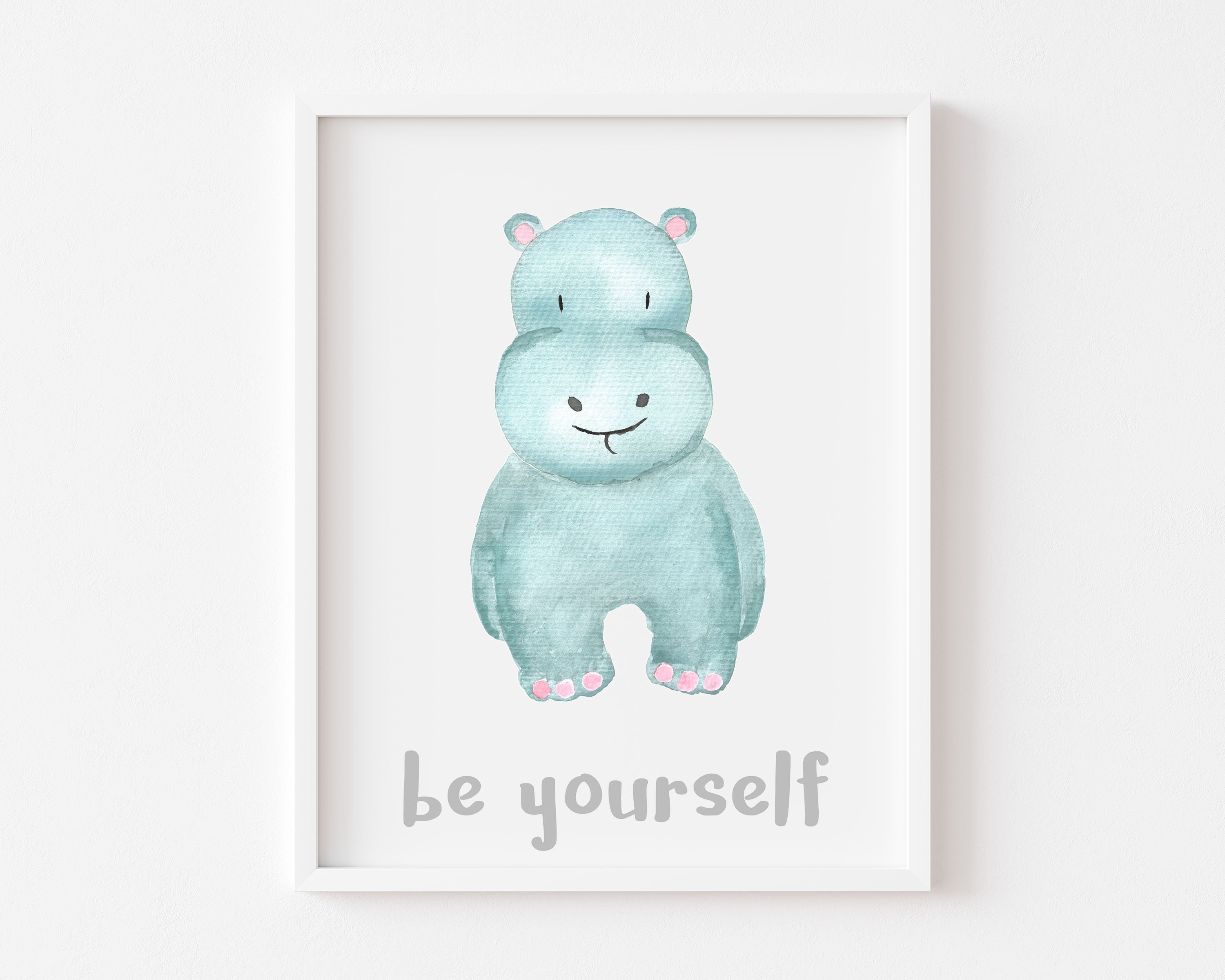 Set of Nursery Animal Set Of 6 Prints Watercolour Baby Animal | Etsy