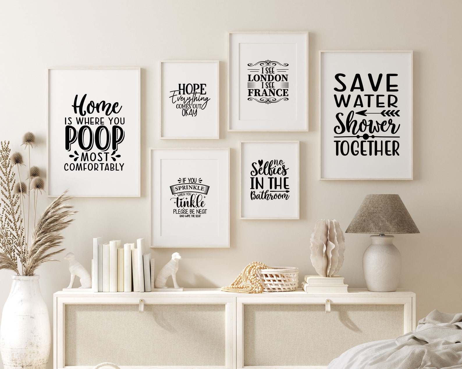 The Best Seat in the House Wall Art Bathroom Artwork Etsy