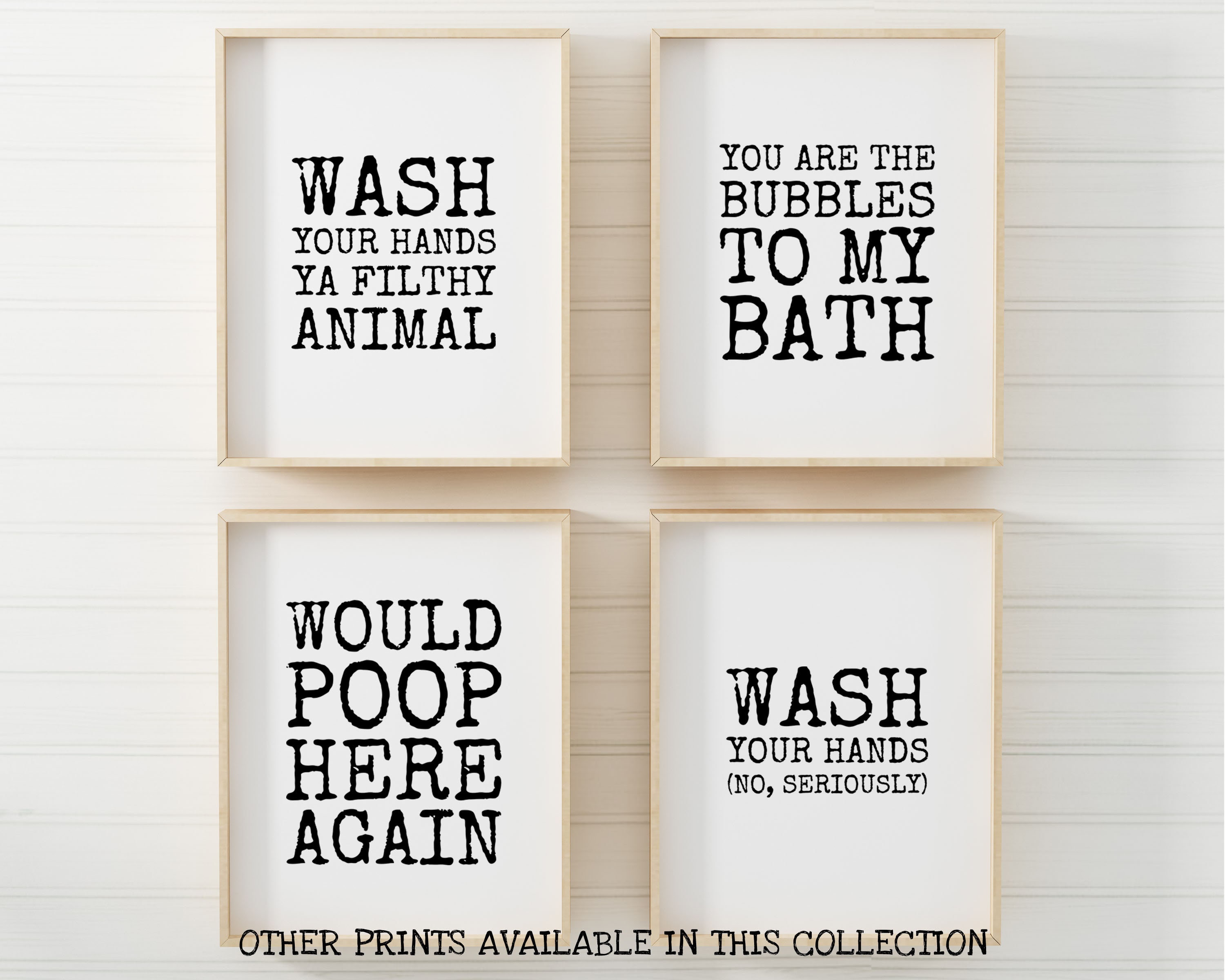 Printable Art Here I Sit Broken Hearted Bathroom Digital | Etsy