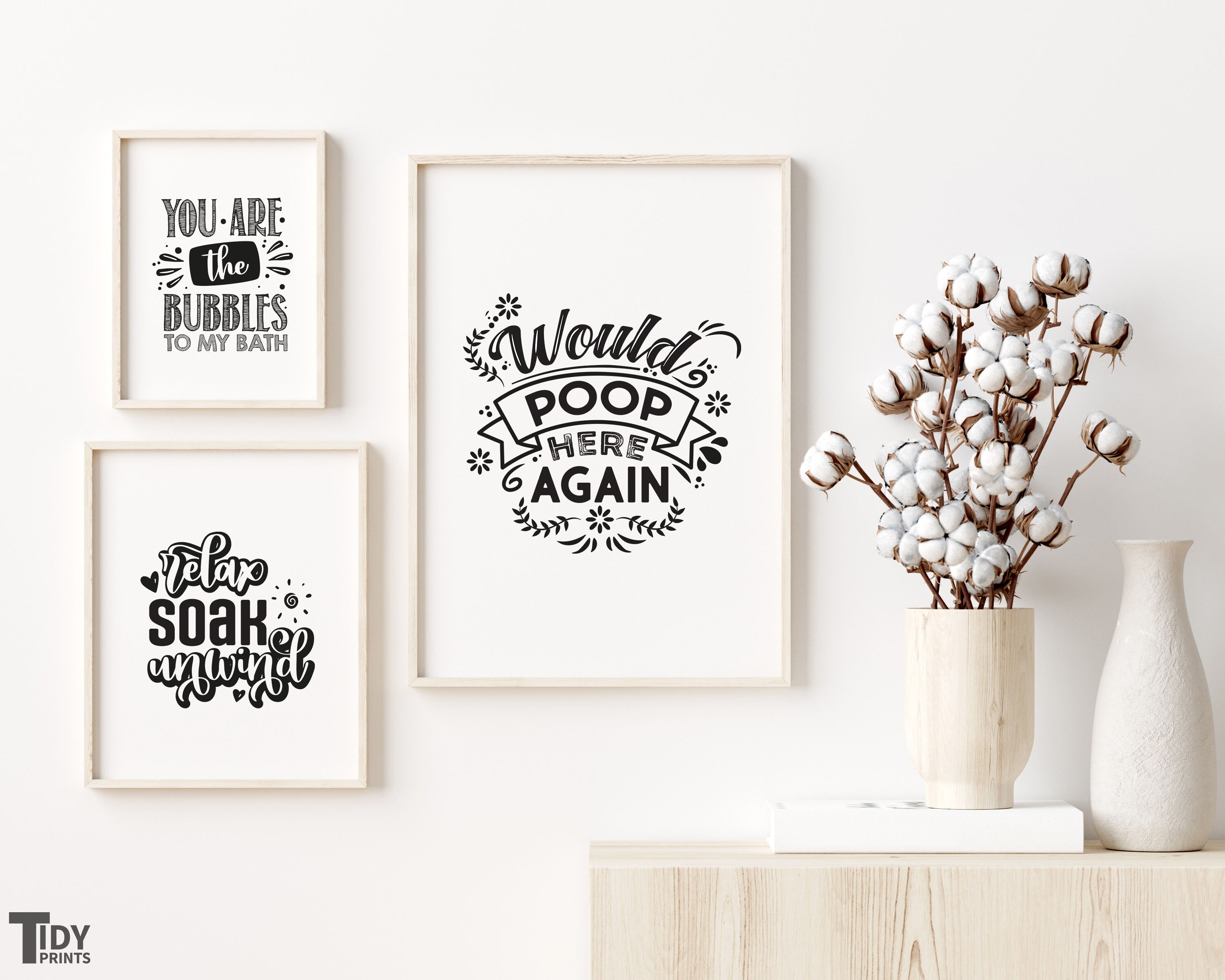 Wenn am Anfang Sie nicht erfolgreich Badezimmer Druck | Etsy