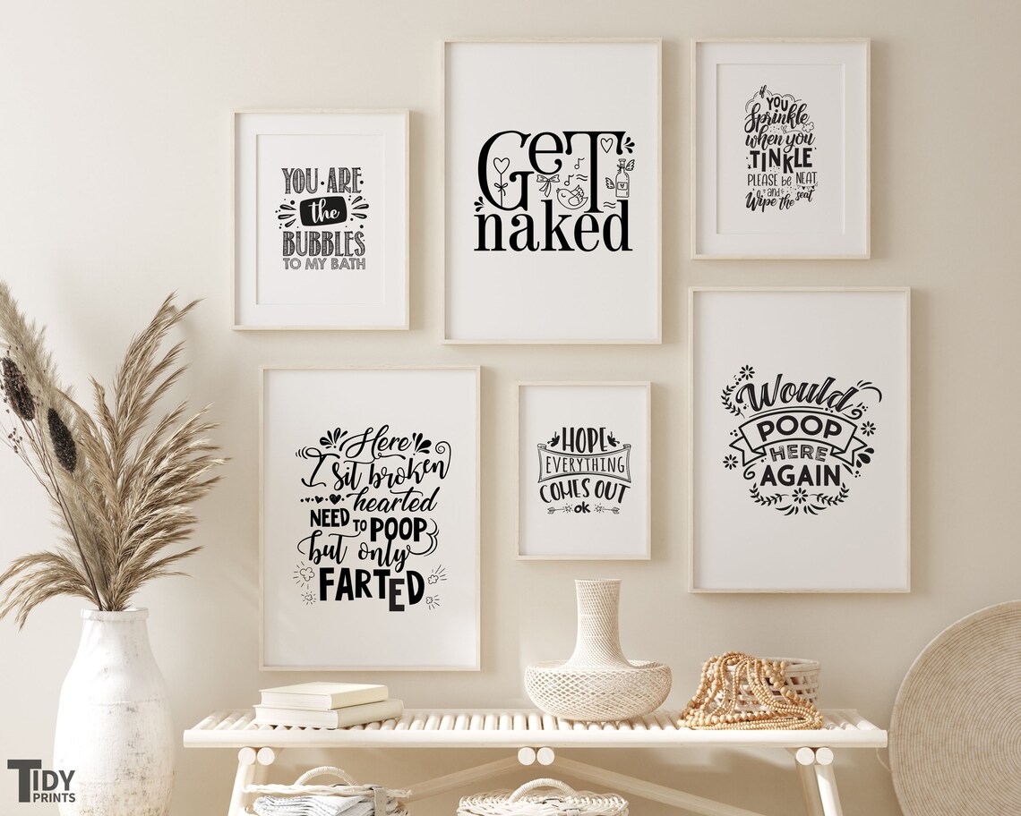 Wenn am Anfang Sie nicht erfolgreich Badezimmer Druck | Etsy