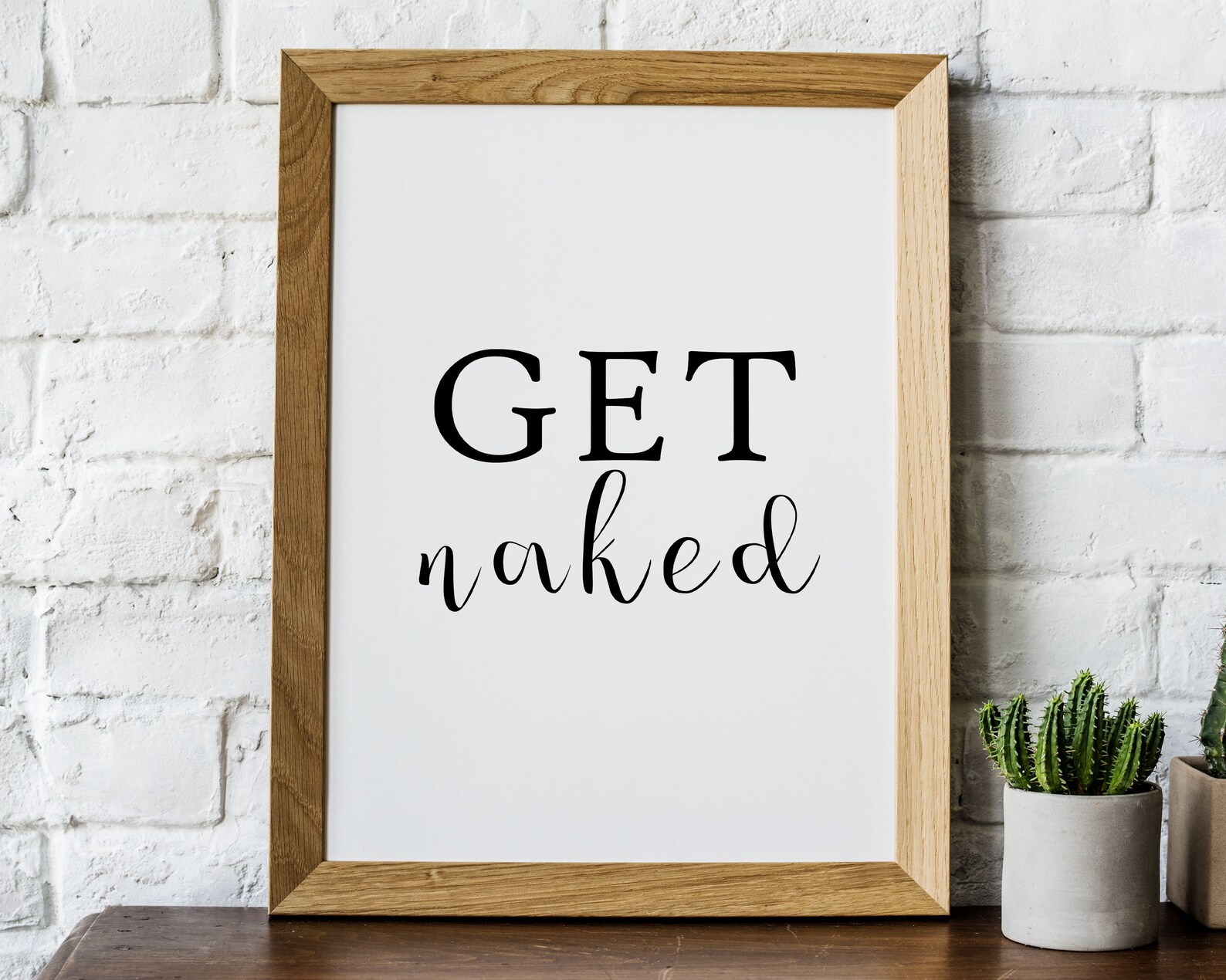 Get Naked Printable Wall Art Home Decor Wall Art For | Etsy