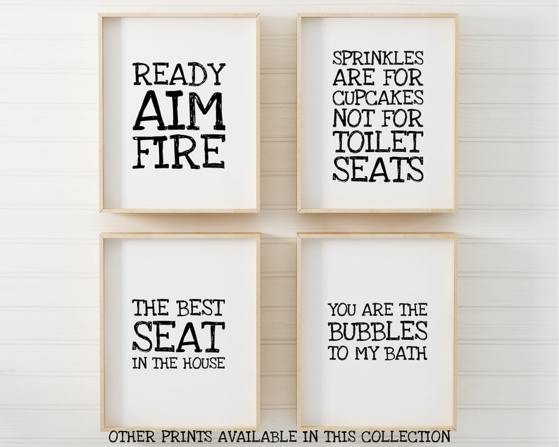 Printable Art Here I Sit Broken Hearted Bathroom Quote - Etsy