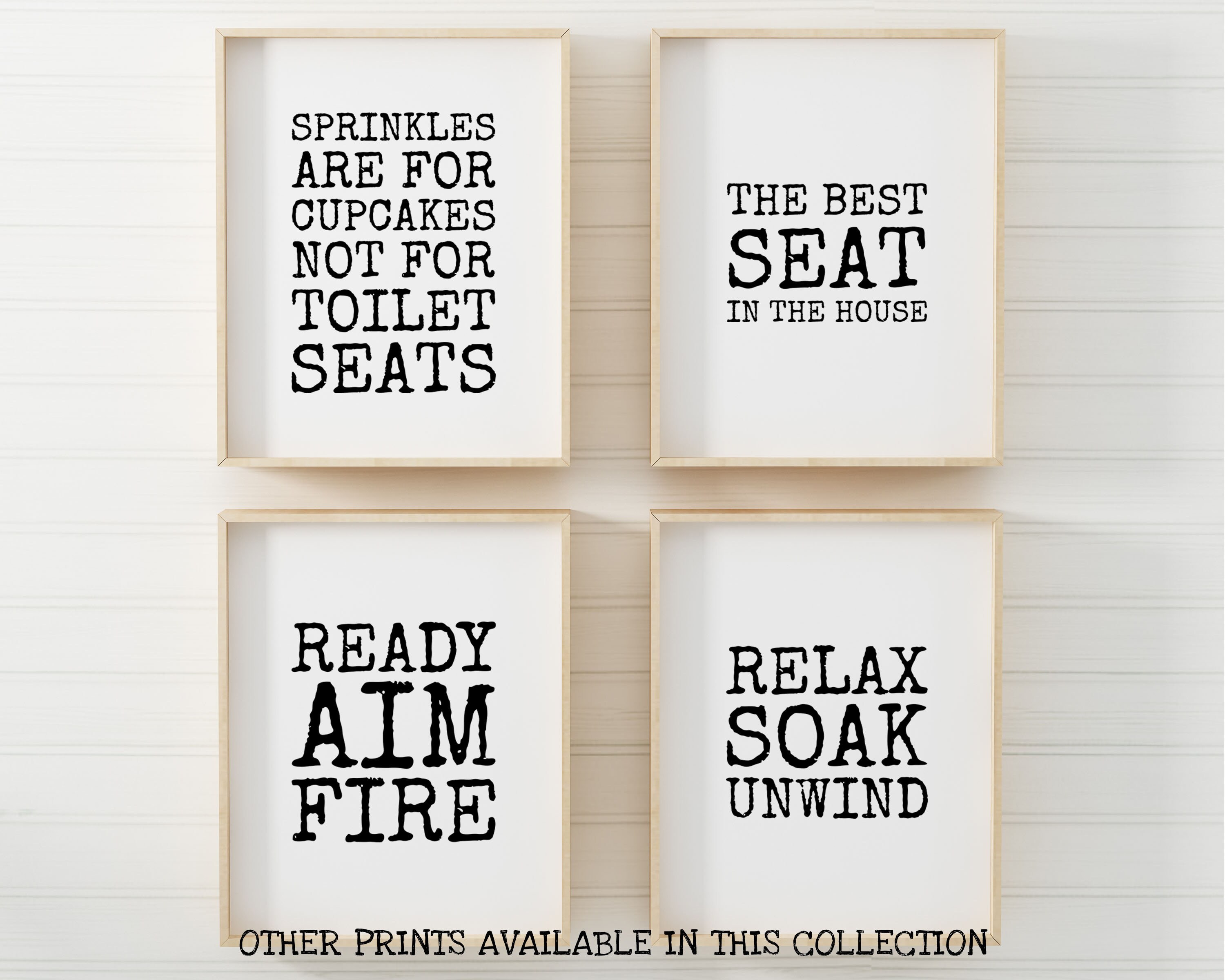 Printable Art Here I Sit Broken Hearted Bathroom Digital | Etsy