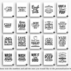 Funny Bathroom Décor, Prints, Bathroom Typography, Funny Wall Art For Bathroom, Wall Art Quotes Home, Bathroom Quote Print image 2