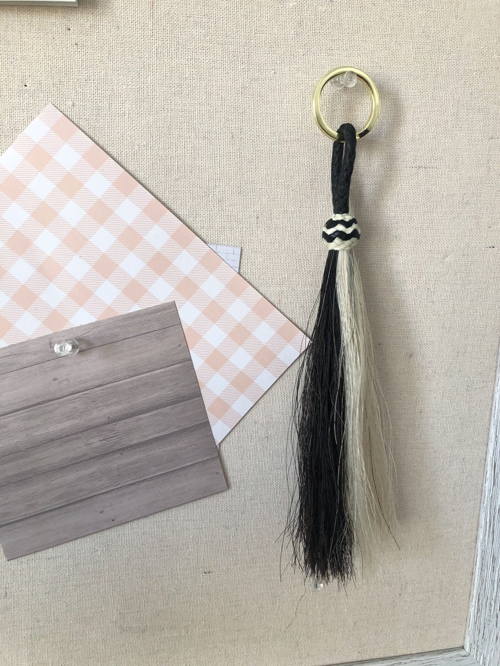 Horse hair keychain Etsy