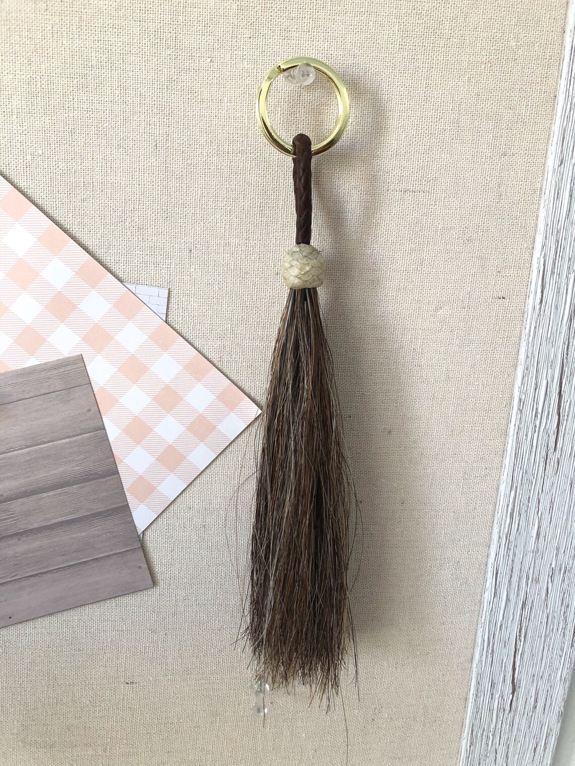 Horse hair keychain Etsy