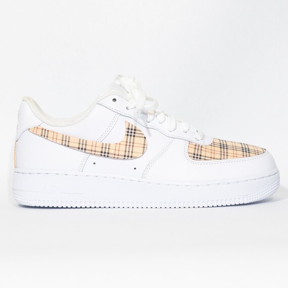 plaid custom air force 1
