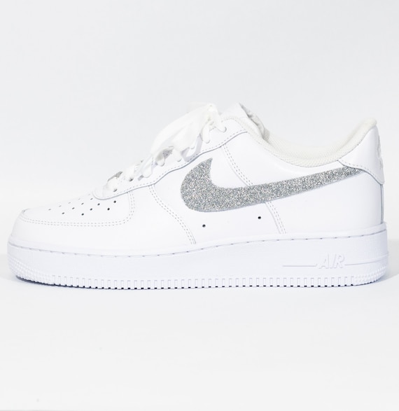 Air force best sale 1 grey glitter