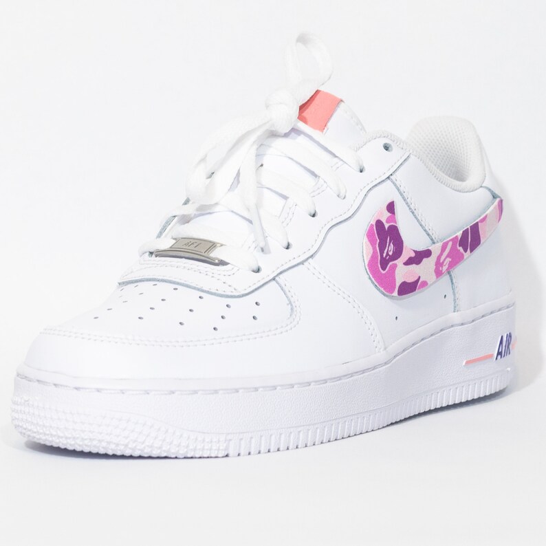 Nike Air Force 1 Custom 'Purple Camo' Available in all | Etsy