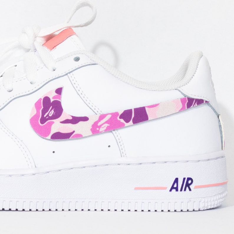 Nike Air Force 1 Custom 'Purple Camo' Available in all | Etsy
