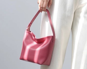 Sac à main en cuir, sac en cuir véritable, sac à bandoulière en cuir, sacs à main en cuir, petit sac à bandoulière, petit sac HOBO, fourre-tout en cuir, cadeau personnalisé