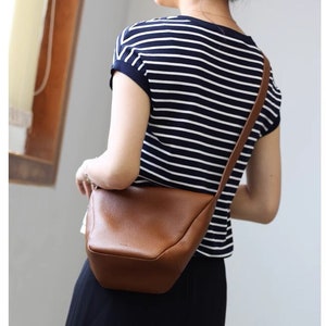 Echtleder Tasche,Leder Umhängetasche,Leder Handtaschen Frauen,Vintage Crossbody Tasche, Schultertasche Frauen, Leder Geldbörse, kleine HOBO Tasche, Geschenke