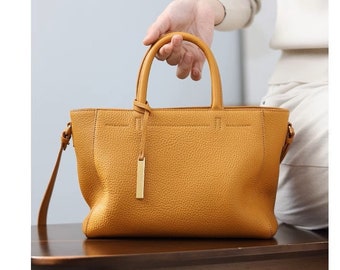 New Leather Handbags Women,Genuine leather tote bag,Soft leather shoulder bag,Crossbody bag,Leather purse,Tote bags,Practiscal Messenger bag