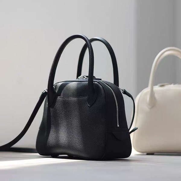 Genuine Leather Handbag,Top Handle Bag,Soft Leather Handbags,Crossbody Bag,Top Handle Purse,Everyday Bag,Shoulder bag women,Gift for Her