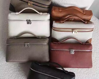 Bolsos pequeños tipo tote de piel de becerro de primera calidad, bolsos L19, bolso de mano de diseño minimalista, bolso de mano de piel, bolsos de hombro para mujer con correa desmontable.