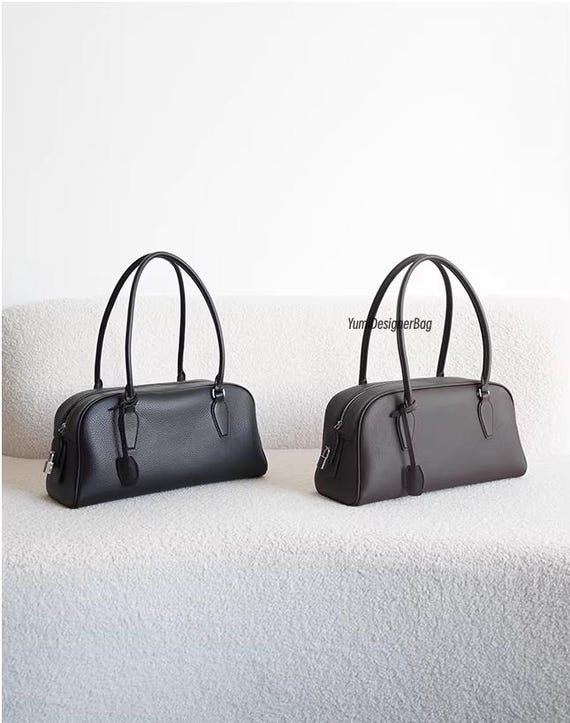 Top Grain Cowhide Leather Tote Bag, Minimalist Handbag, Designer Shoulder Bag,Women's Commuter Top Handle Purse,Personalized gift for Mom