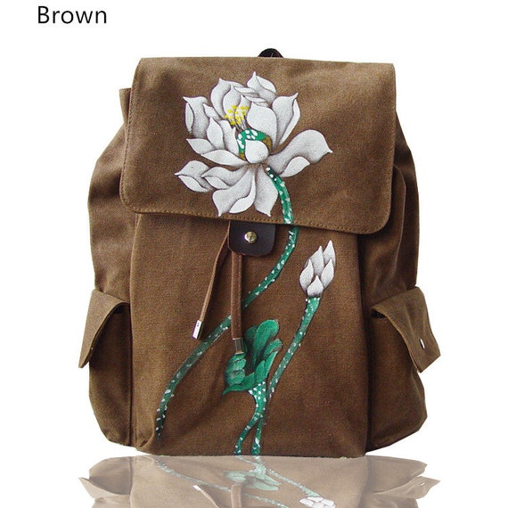 flower pattern backpack