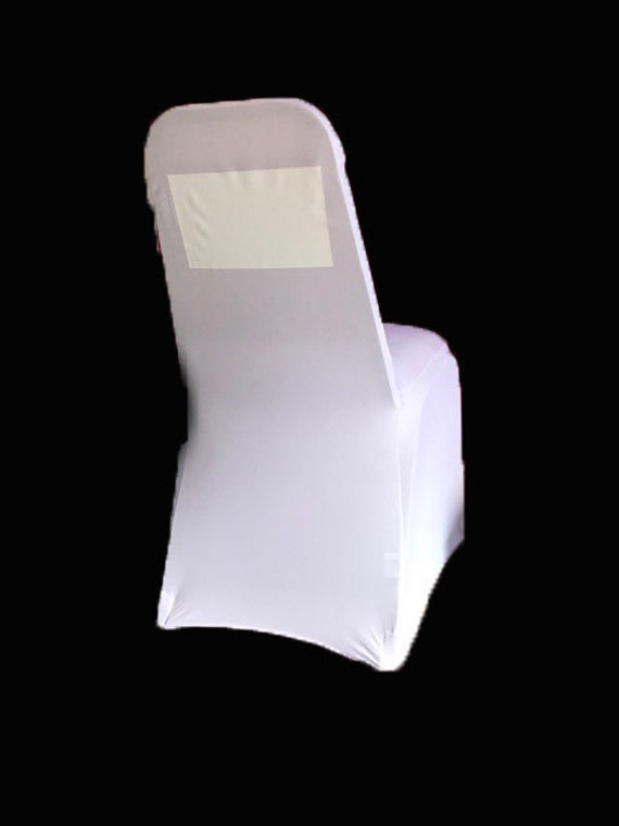 Diy Write On White Wedding Chair Cover With Panel To Etsy