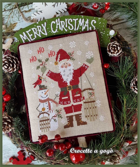 Buy PDF FILE DIGITAL Chart-santa Claus 2023 Cross Stitch Pattern