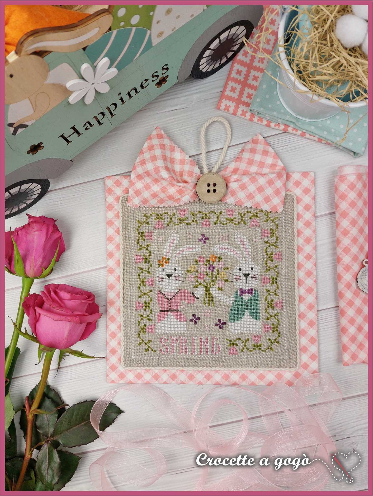 DIGITAL PDF FILE - Spring Greetings, Cross Stitch Pattern With ...