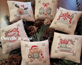 PDF DIGITAL FILE chart-Christmas green chic-cross stitch pattern, Christmas cross stitch, Cross stitch pattern pdf