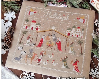 PDF FILE DIGITAL chart-Nativity- cross stitch pattern, Christmas cross stitch pattern, Cross stitch chart