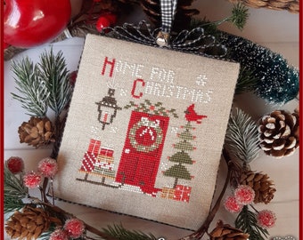 DIGITAL PDF FILE "Christmas Vintage series" pattern n.6 - at home for Christmas - series composed of 12 patterns with monthly release, June model