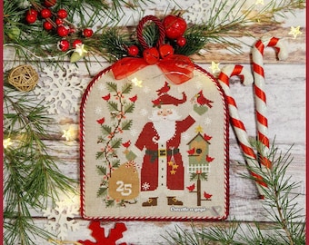 ARCHIVO PDF GRÁFICO DIGITAL - Patrón de punto de cruz Papá Noel 2025 - Navidad - Papá Noel - Reno - Natal - Noel - Patrones de punto de cruz - Muñeco de nieve