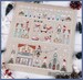 FILE PDF DIGITAL chart-Winter in the city- cross-stitch diagram with writings also in Italian, French and German, Cross stitch winter,snow 